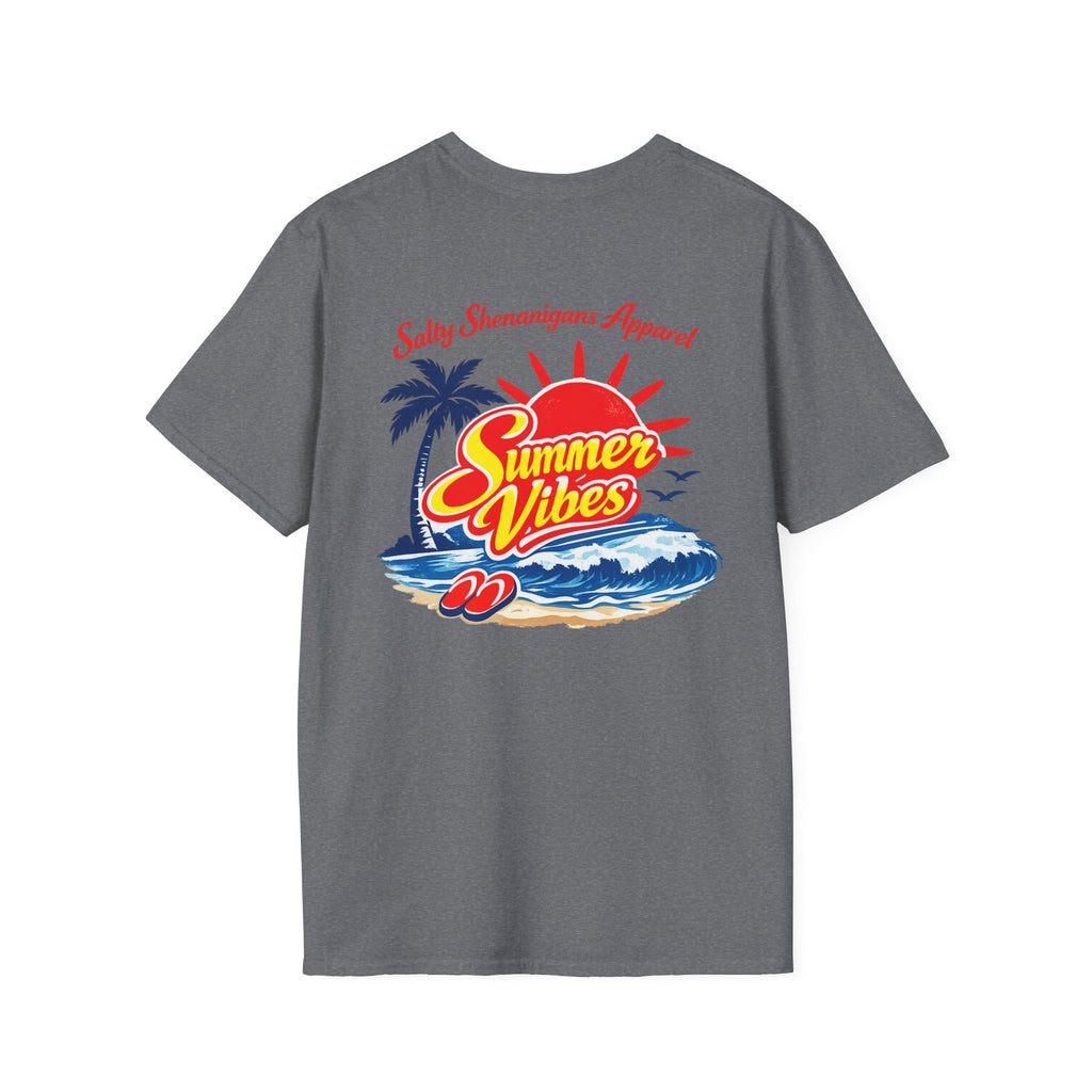 Salty Shenanigans Apparel Summer Vibes T-Shirt Printify