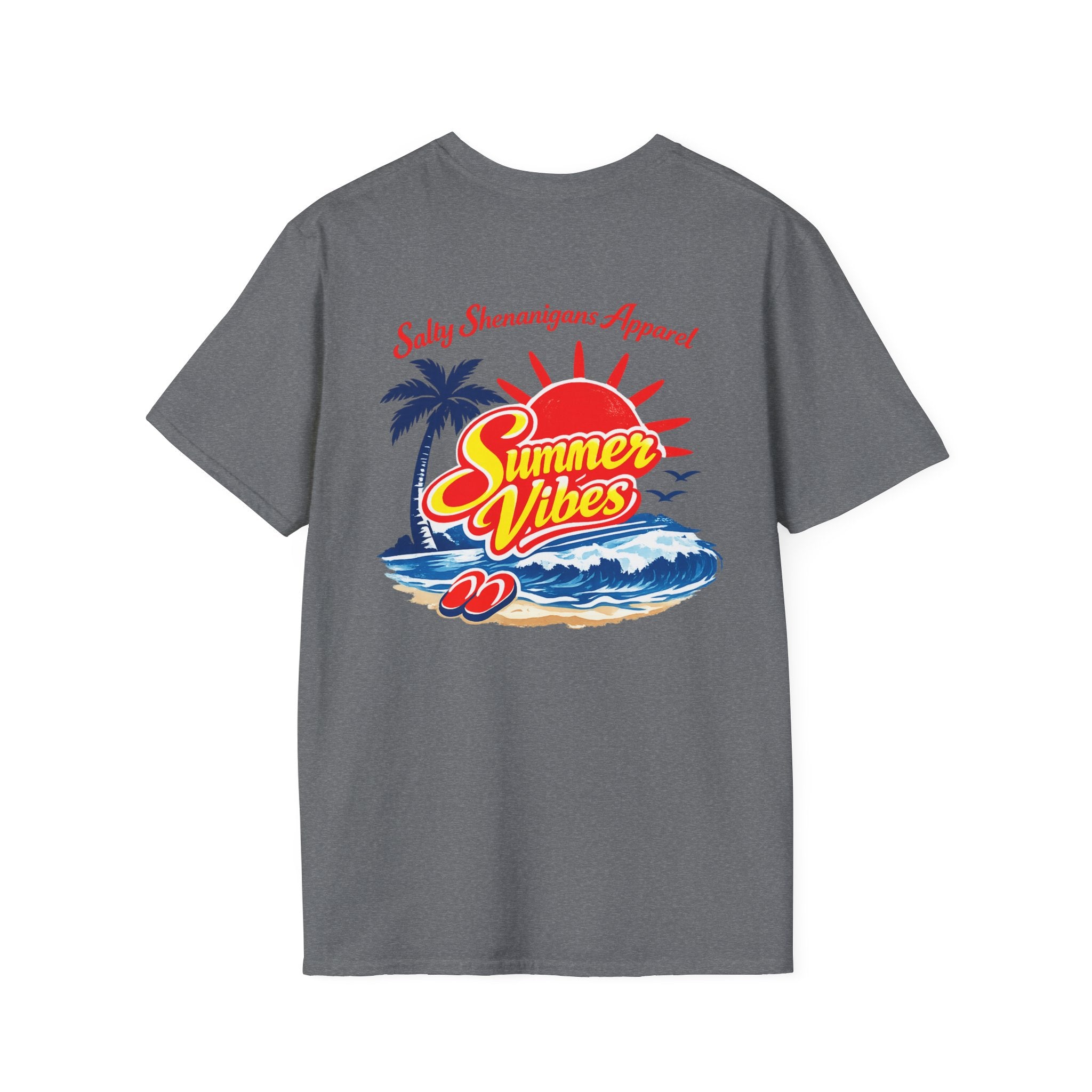 Salty Shenanigans Apparel Summer Vibes T-Shirt Printify