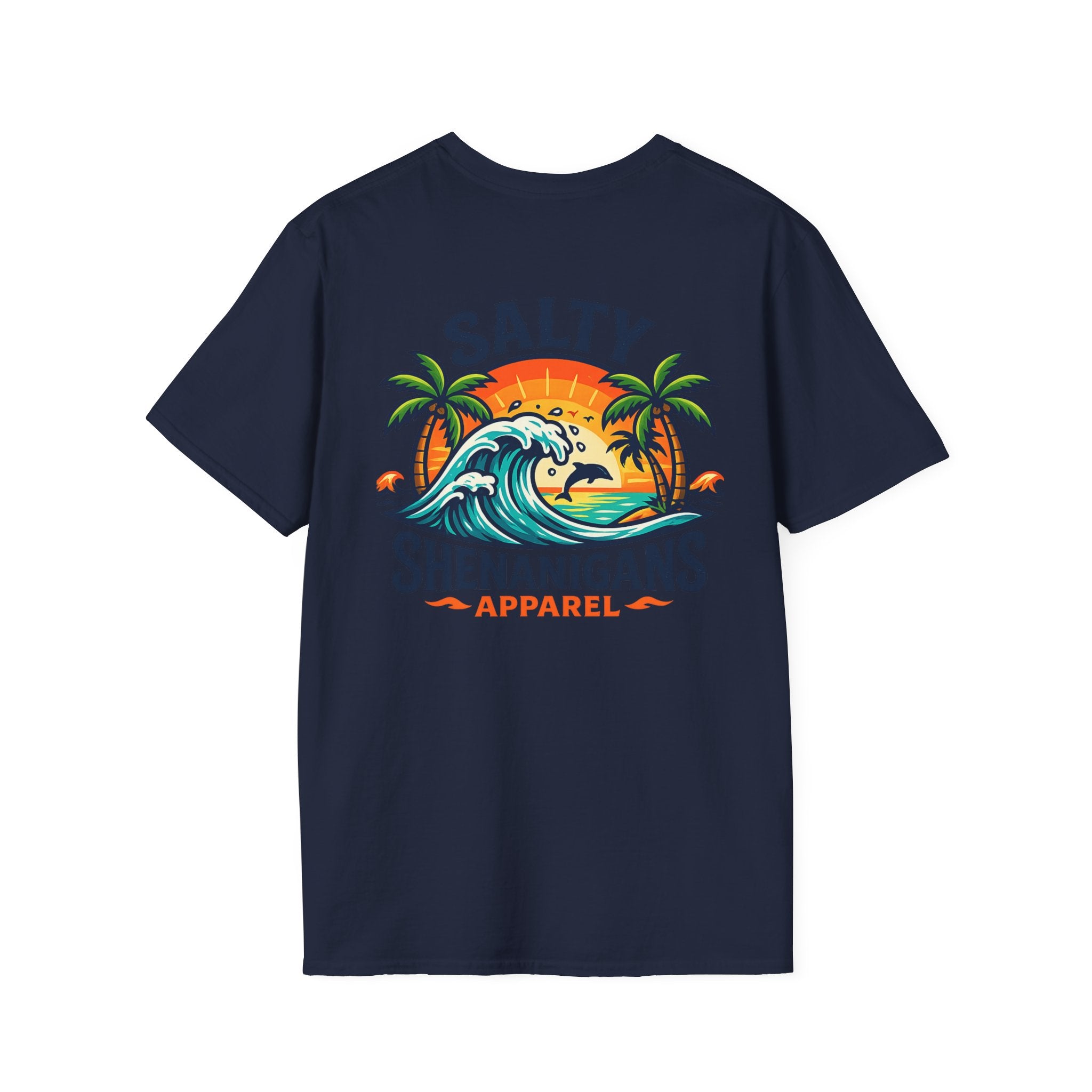 Salty Shenanigans Apparel Beach T-Shirt Printify