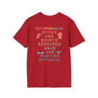 Shoes And Shirts Required - Salty Shenanigans Apparel T-Shirt Printify