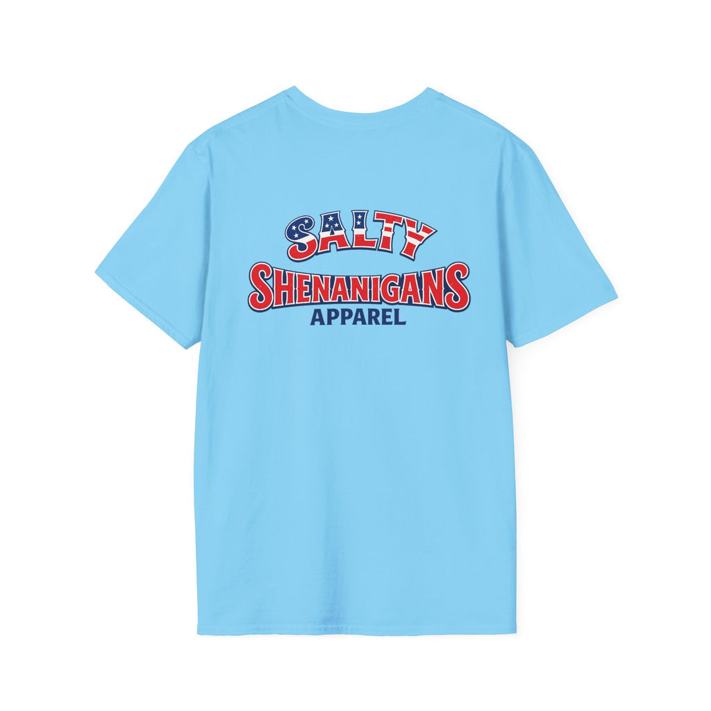 Salty Shenanigans Americana Logo Tee – Printify