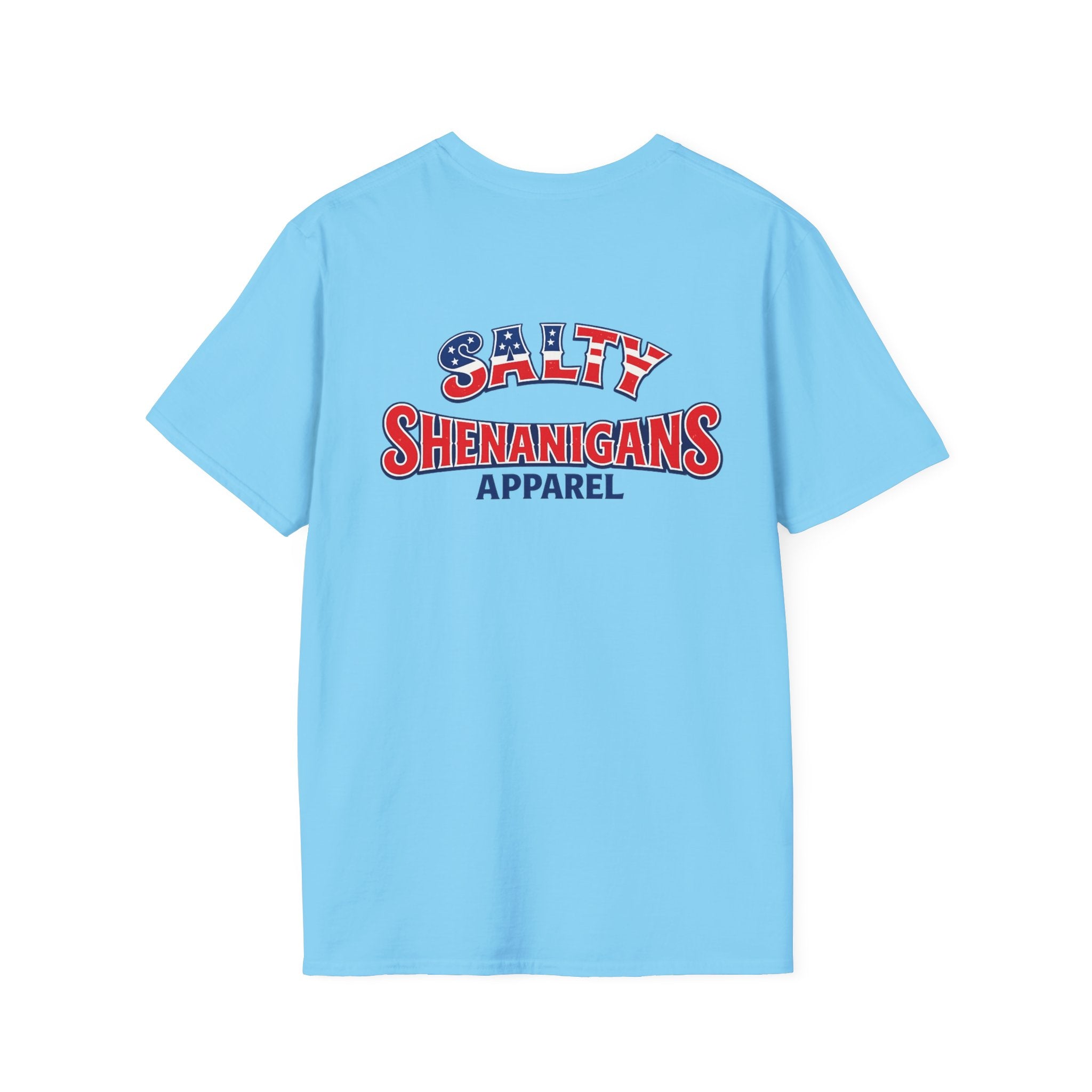 Salty Shenanigans Americana Logo Tee – Printify