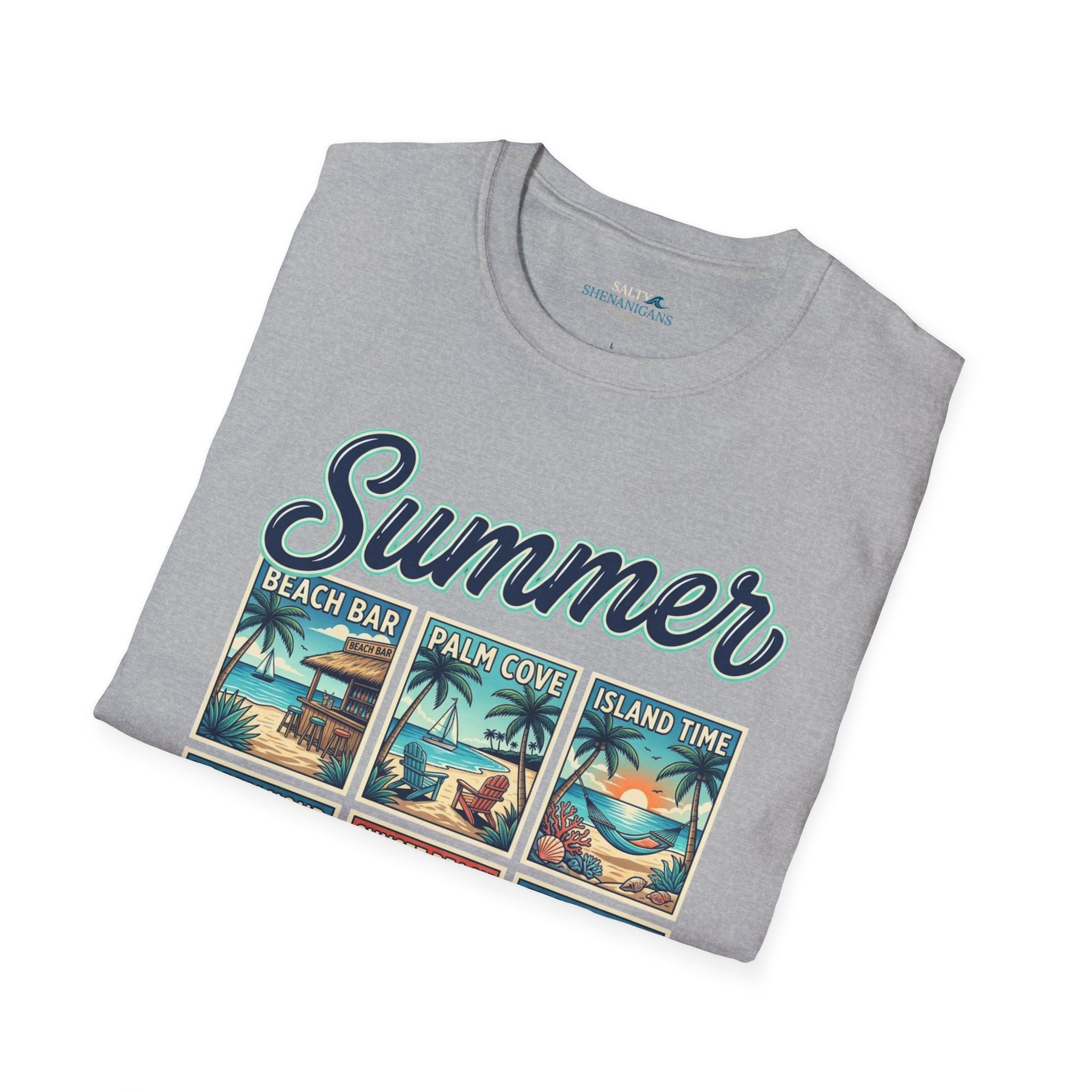 Summer Vintage Beach Postcard Graphic T-Shirt Printify