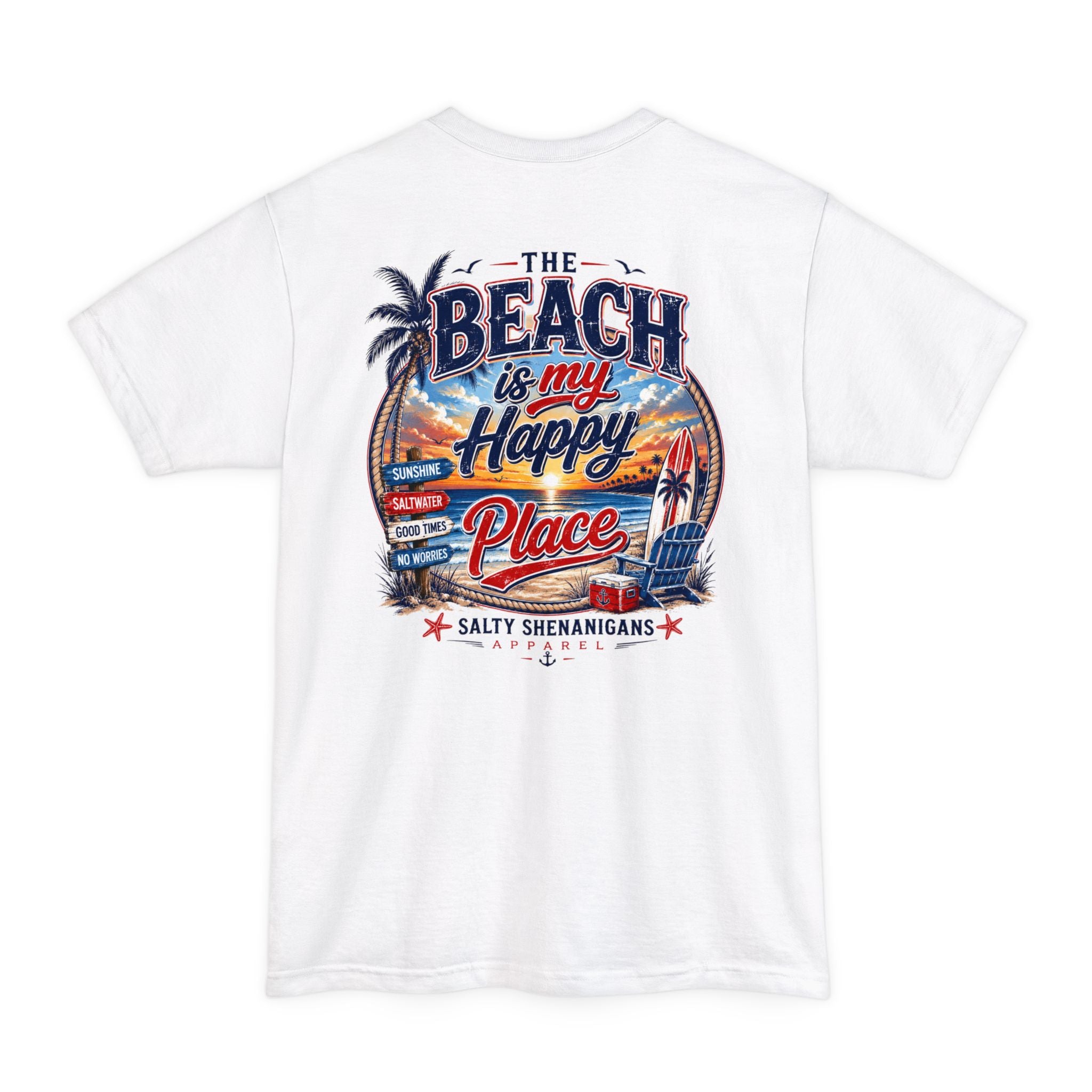 Beach Is My Happy Place Tall Tee Printify
