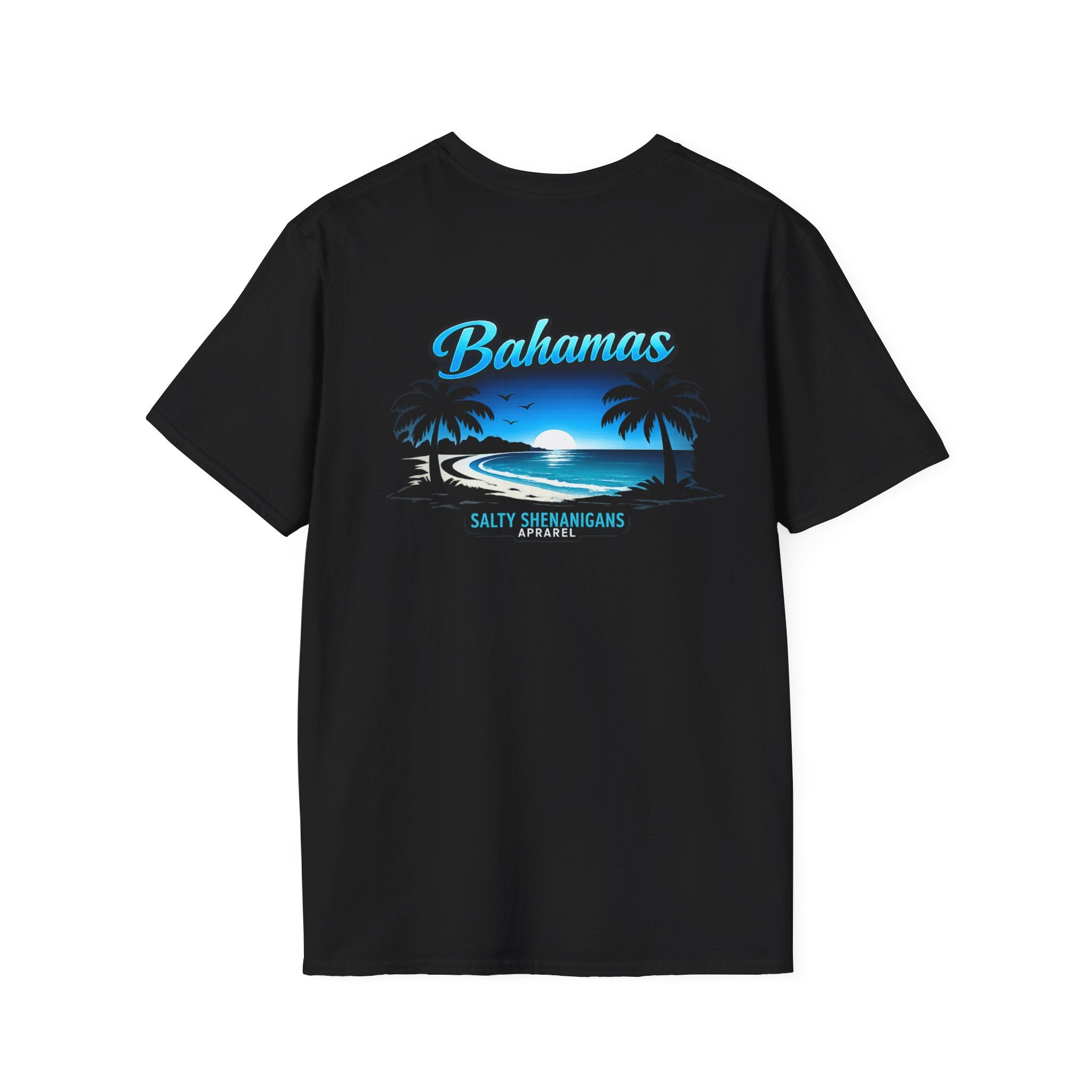 Bahamas Beach Palm T-Shirt | Salty Shenanigans Printify