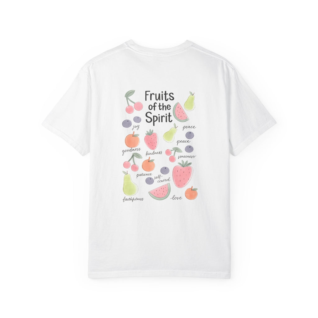 Fruits of the Spirit T‑Shirt — Colorful Fruit Faith Graphic Tee Printify