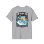 The Beach Is My Happy Place T-Shirt | Premium Coastal Graphic Tee Printify