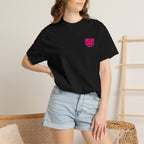 Jesus Saves T‑Shirt — Bold Pink Faith Graphic Tee Printify