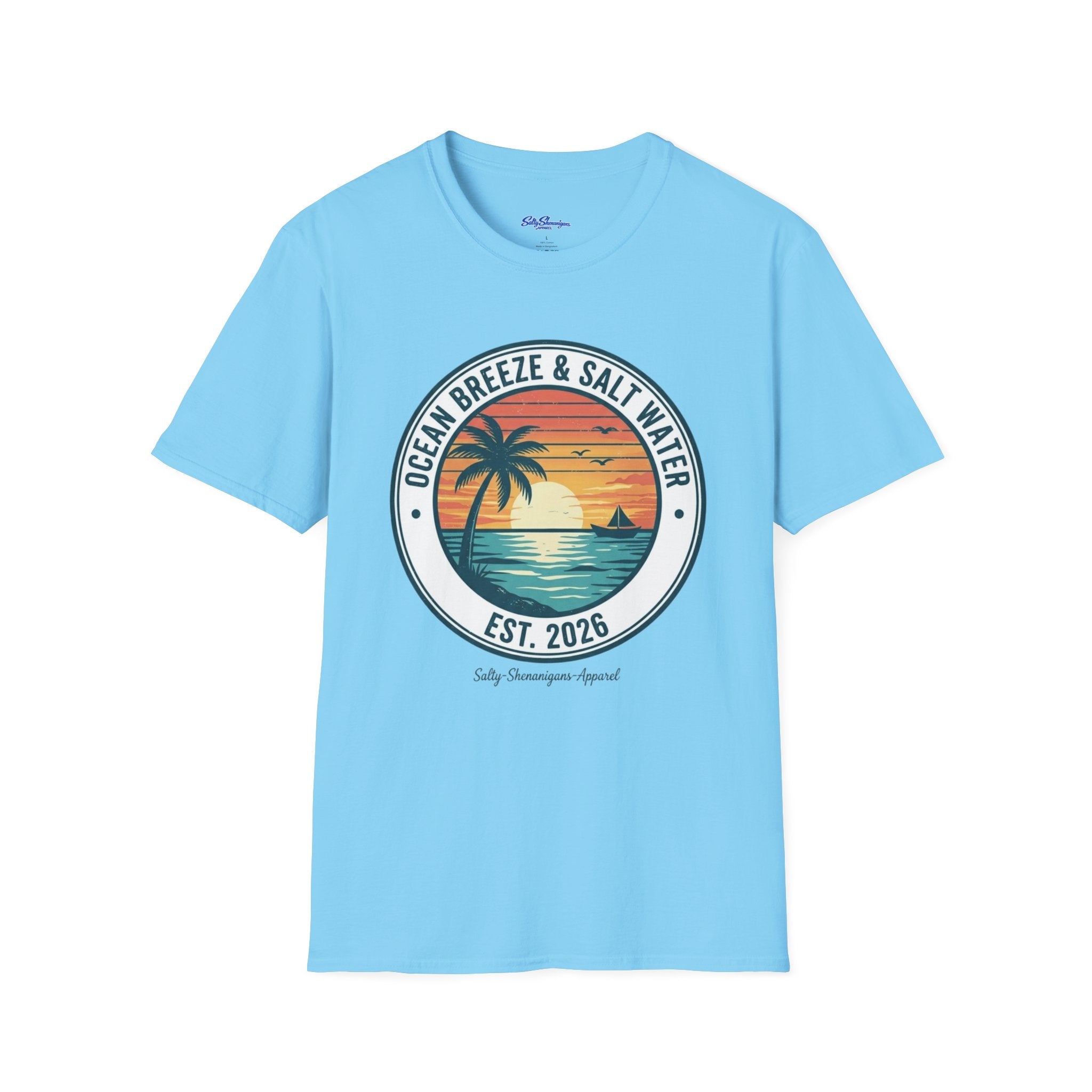 Copy of Salty Shenanigans Apparel Ocean Breeze & Salt Water T-Shirt Printify