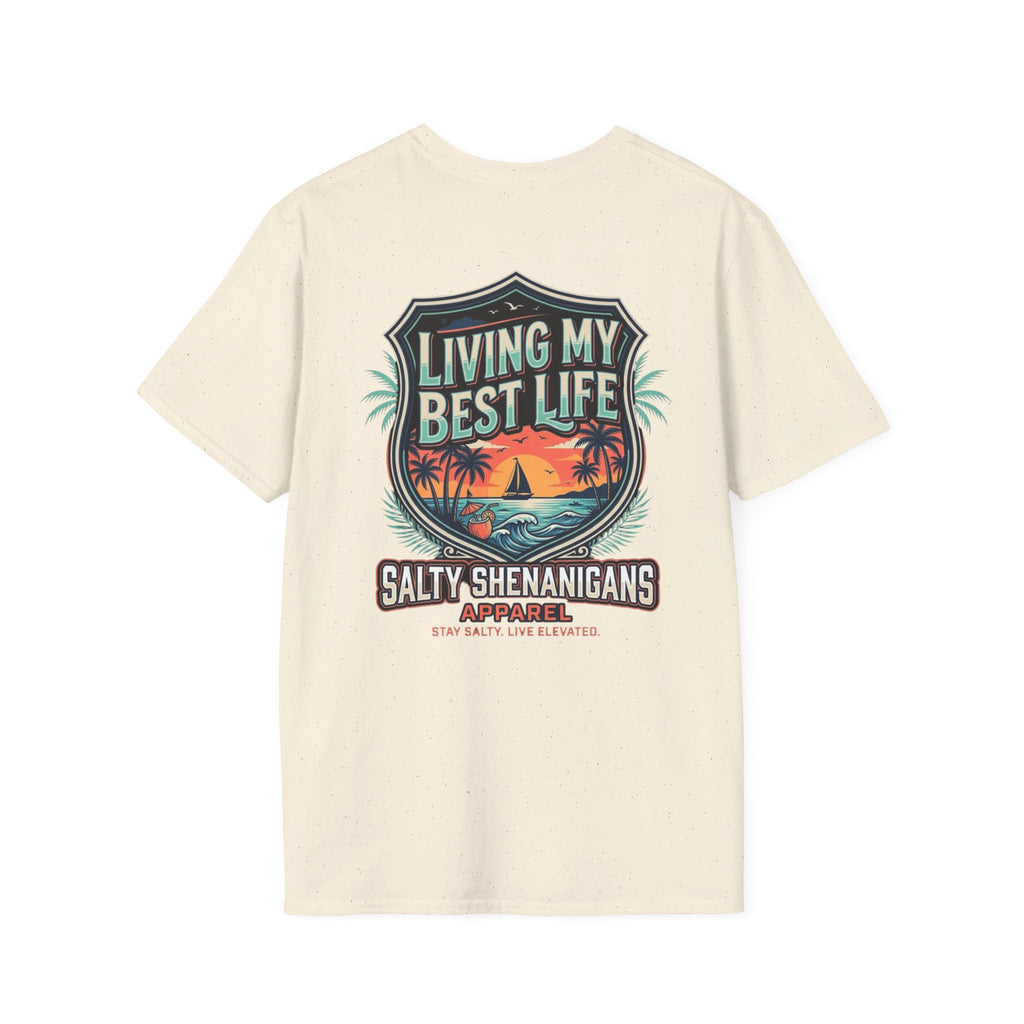 Living My Best Life Shirt | Beach Vacation Tee Printify