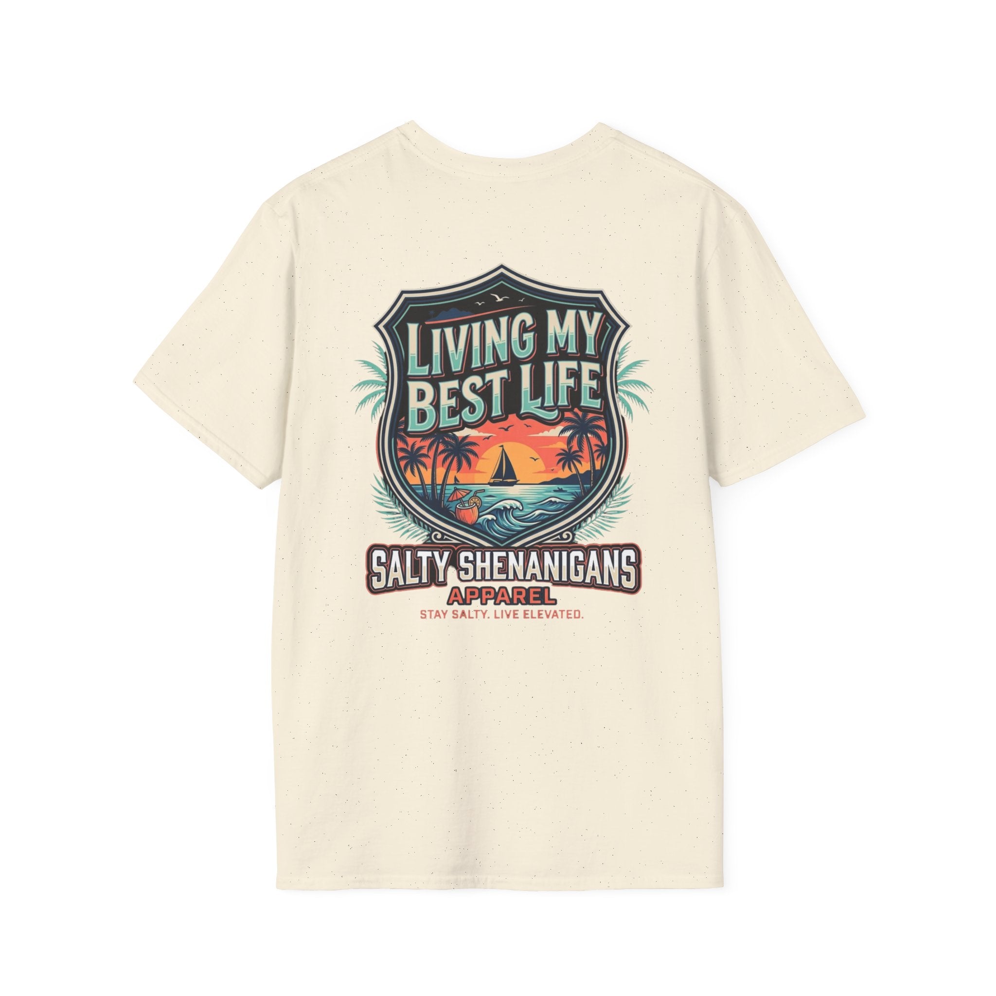 Living My Best Life Shirt | Beach Vacation Tee Printify