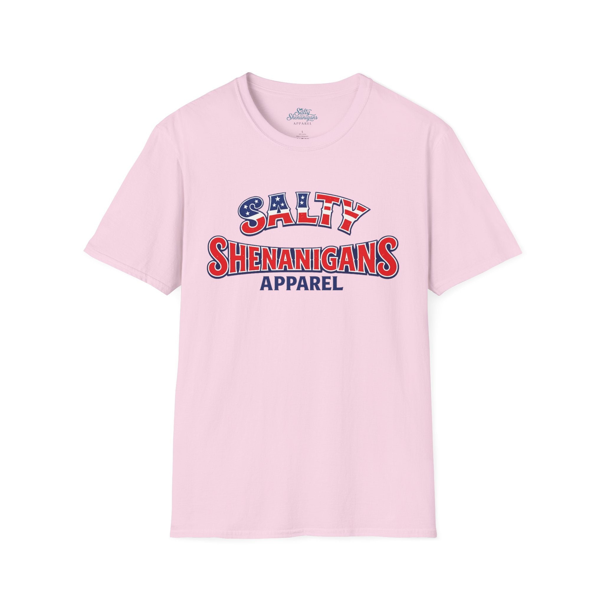 Salty Shenanigans Apparel Red/White/Blue T-Shirt Printify