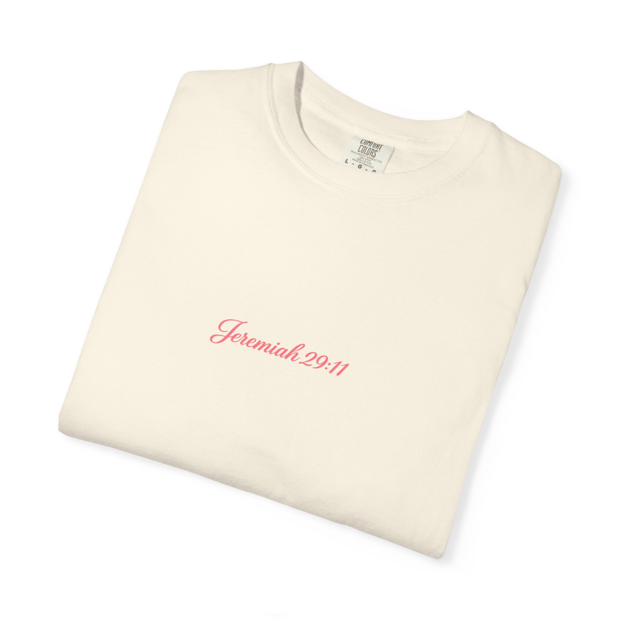 Scripted Scripture T‑Shirt — “For I know the plans I have for you” Inspirational Tee Printify