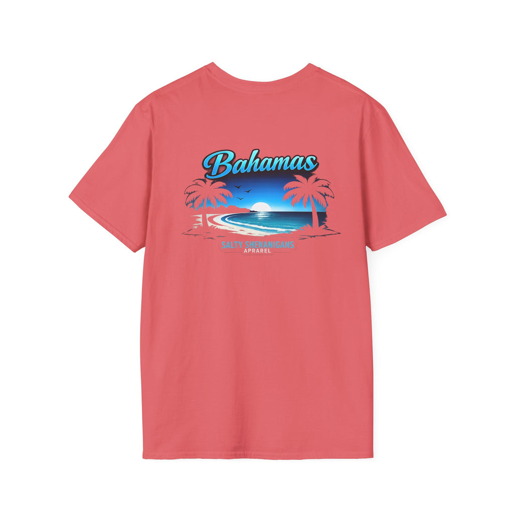 Bahamas Beach Palm T-Shirt | Salty Shenanigans Printify