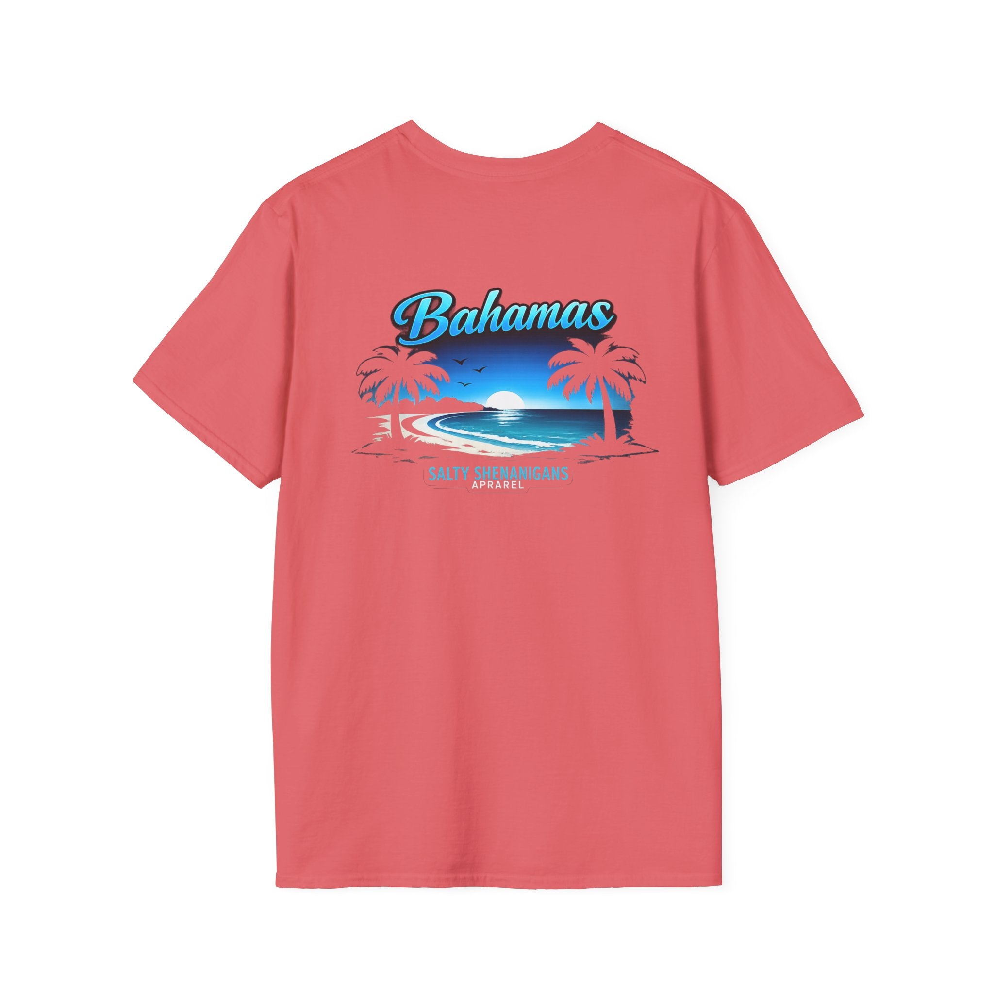 Bahamas Beach Palm T-Shirt | Salty Shenanigans Printify