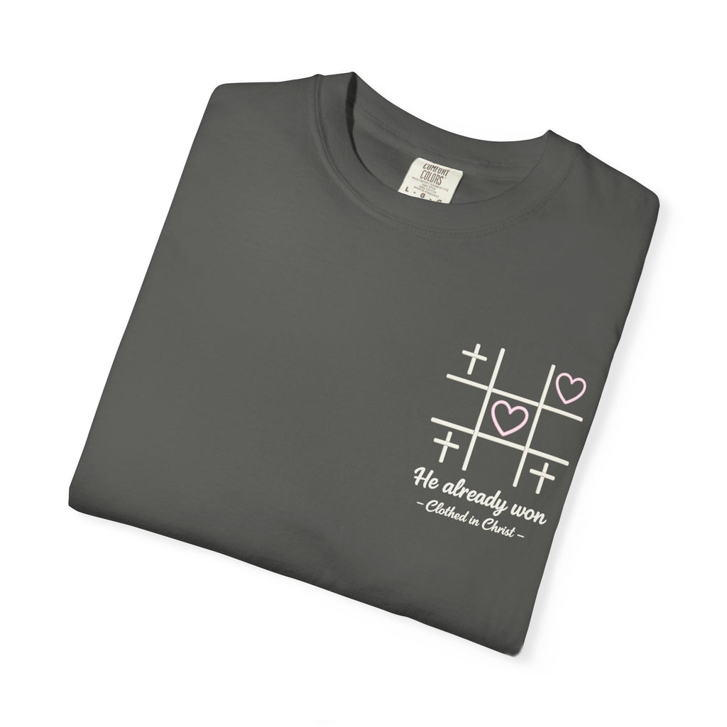 Minimal Heart Tic-Tac-Toe T-Shirt Printify