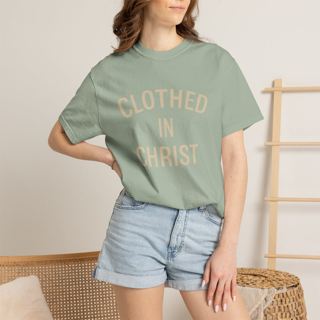 Clothed in Christ T-Shirt — Faith-Based Christian Tee Printify