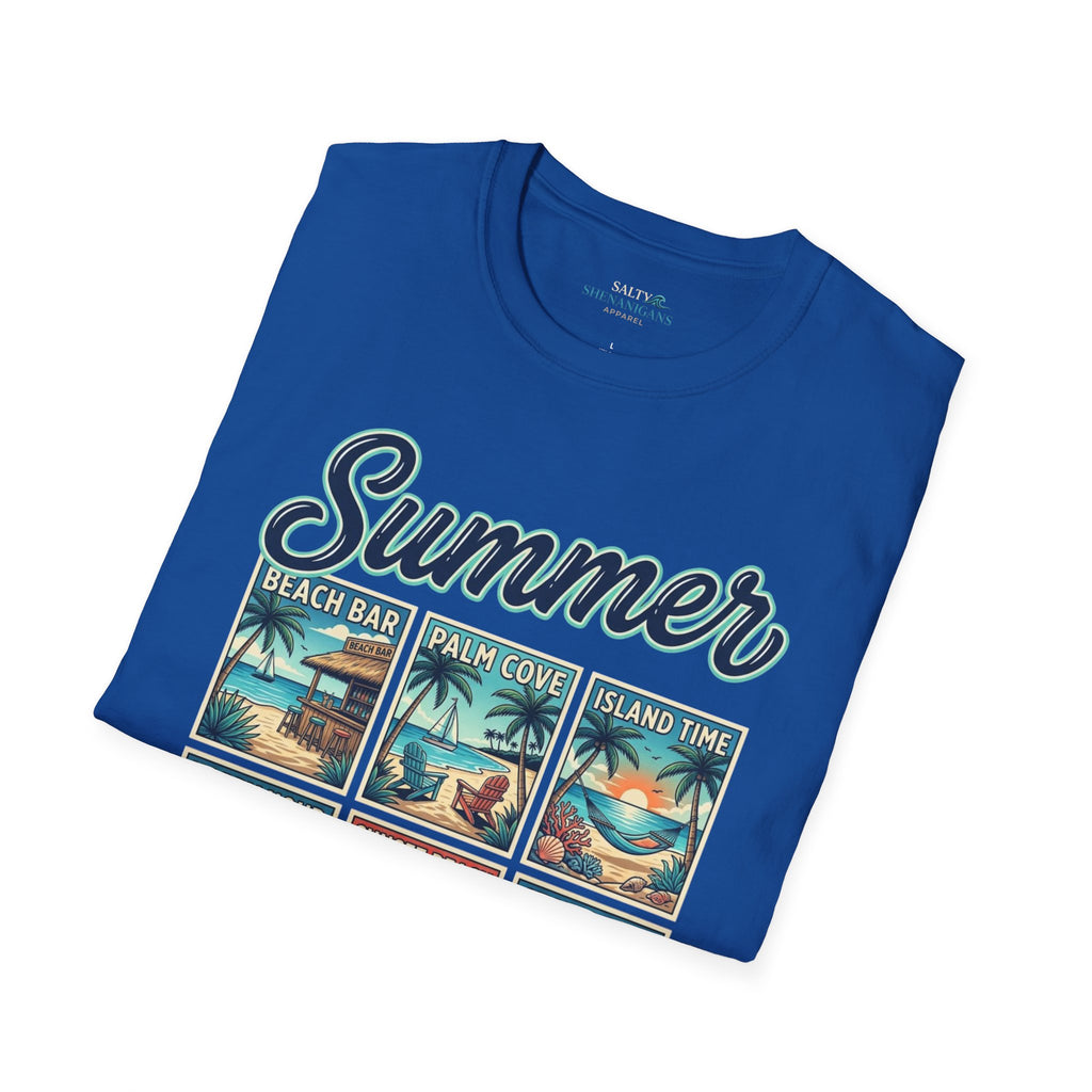 Summer Vintage Beach Postcard Graphic T-Shirt Printify