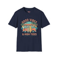 Salty Shenanigans Apparel Good Vibes and High Tides T-Shirt Printify