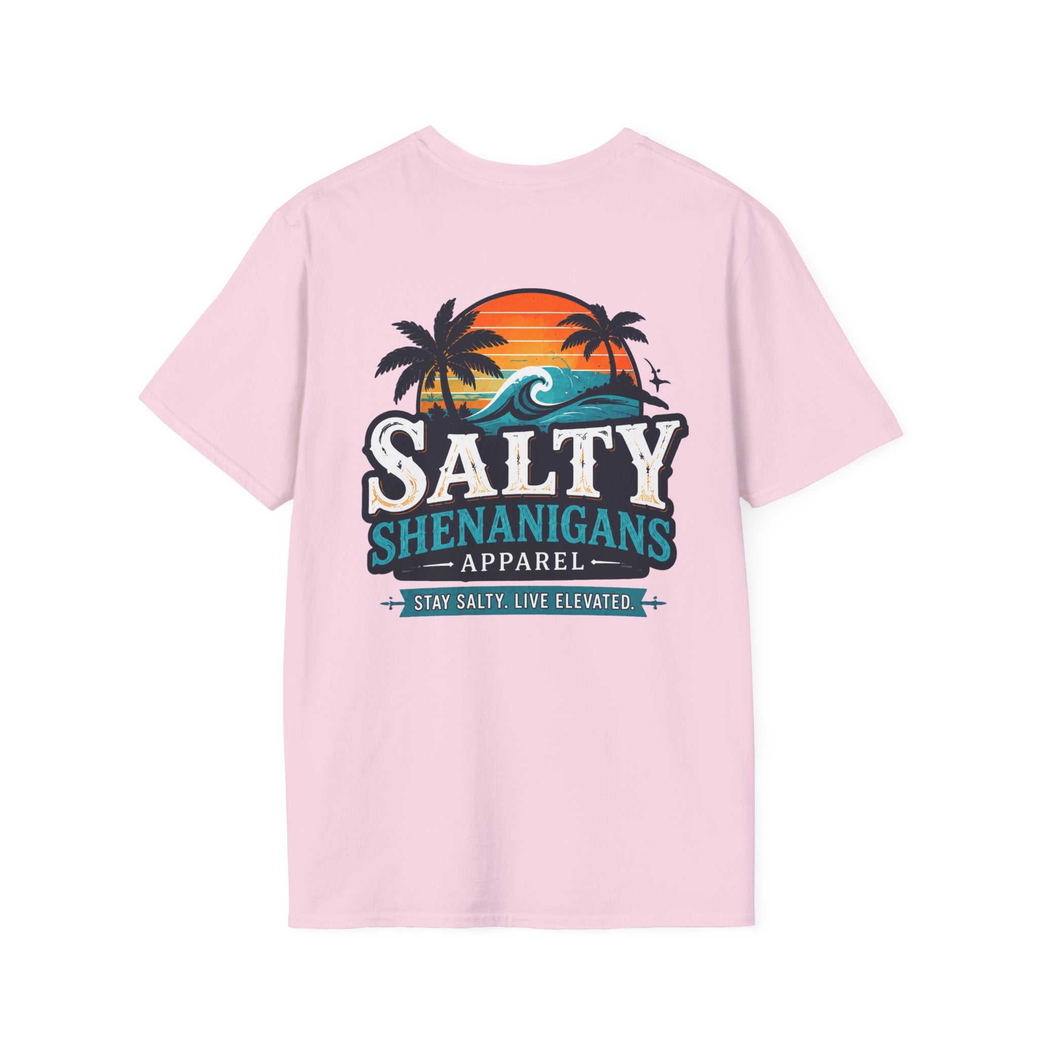 Salty Shenanigans Apparel Wave Logo Tee Printify