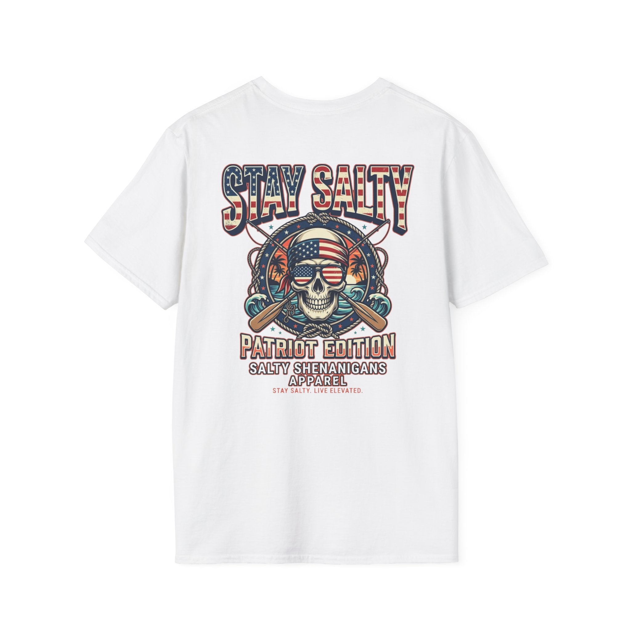 Stay Salty Patriot Edition Patriotic Beach Tee Printify