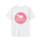 Salty Shenanigans Sunset Palm Pink T-Shirt Printify