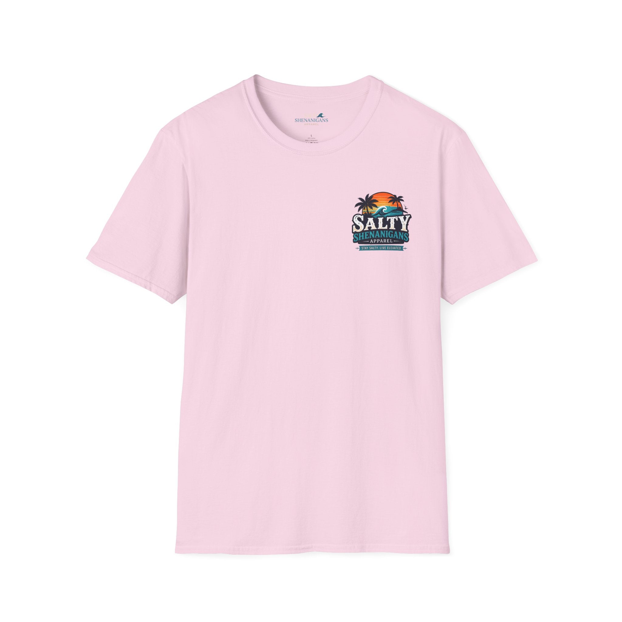 Salty Shenanigans Apparel Wave Logo Tee Printify