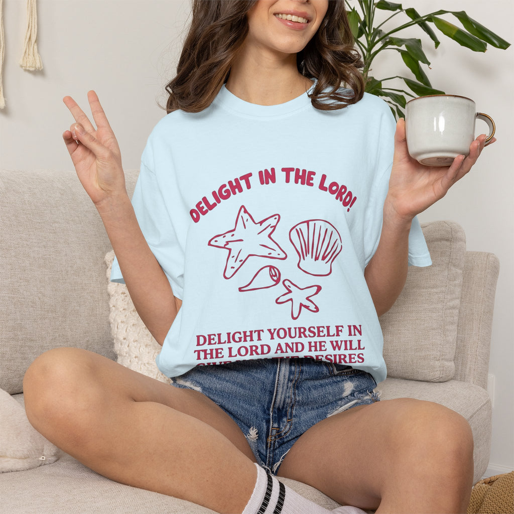 Clothed In Christ T‑Shirt —Delight In The Lord Tee Printify