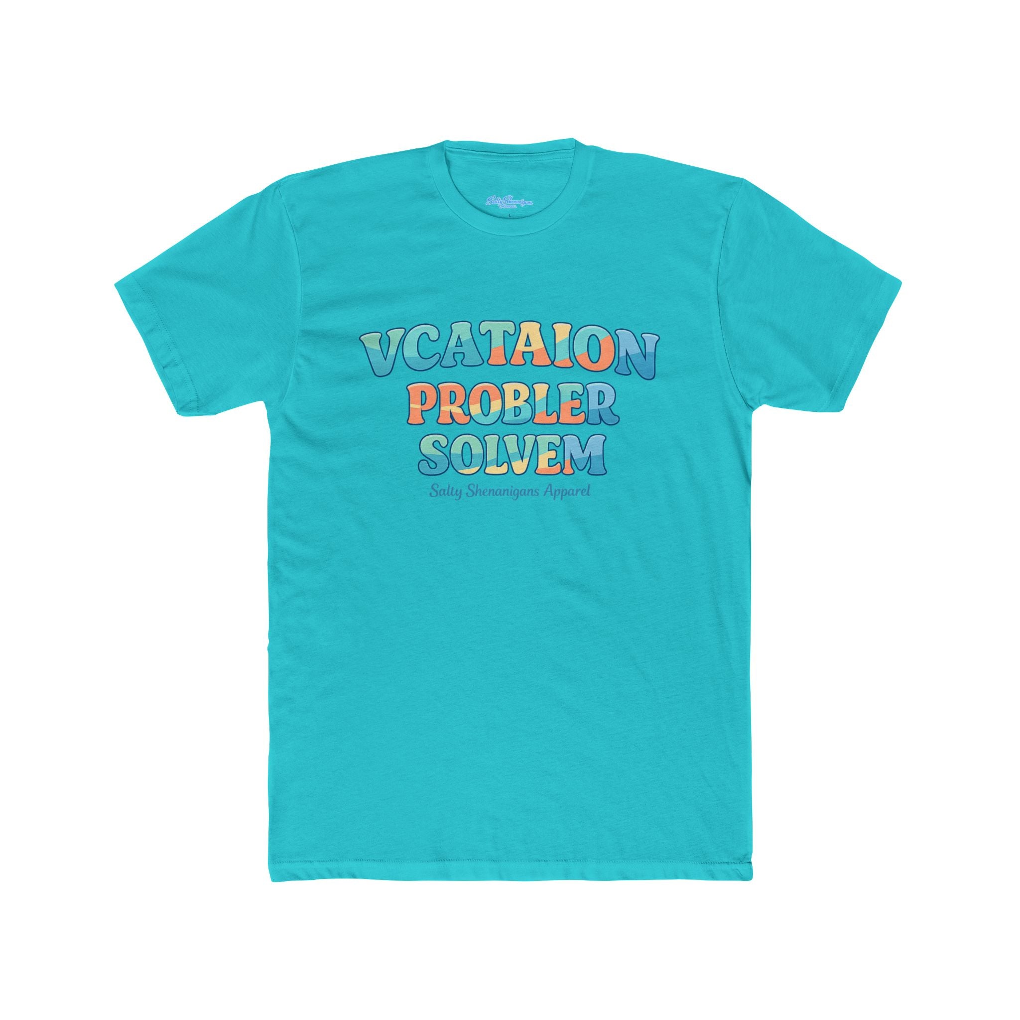 Funny 'Vacation Problem Solver' Beach Tee — Coastal Colors Cotton Crew Printify