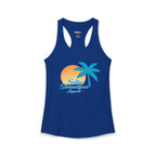Women's Salty Shenanigans Palm Sun Racerback Tank Printify