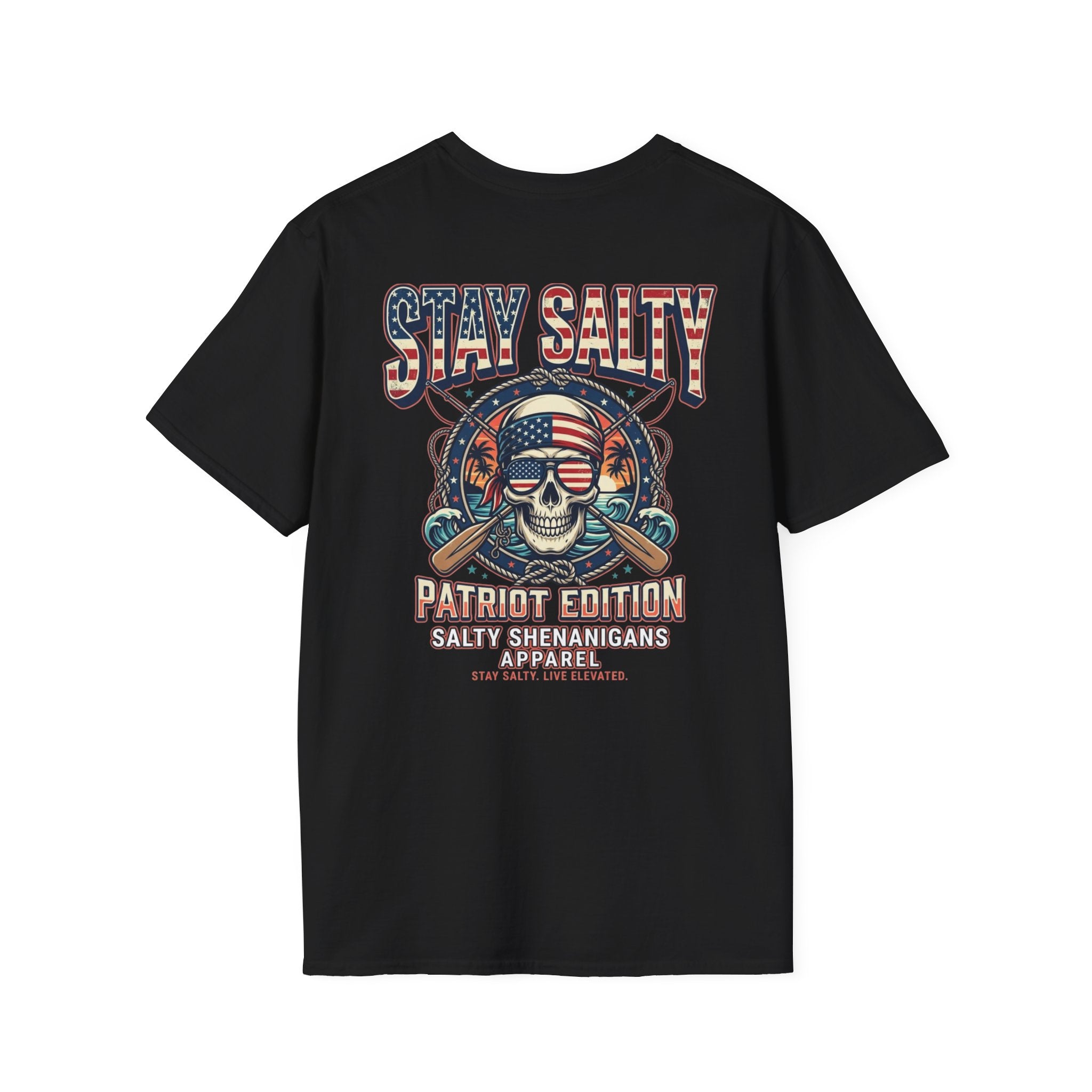 Stay Salty Patriot Edition Patriotic Beach Tee Printify