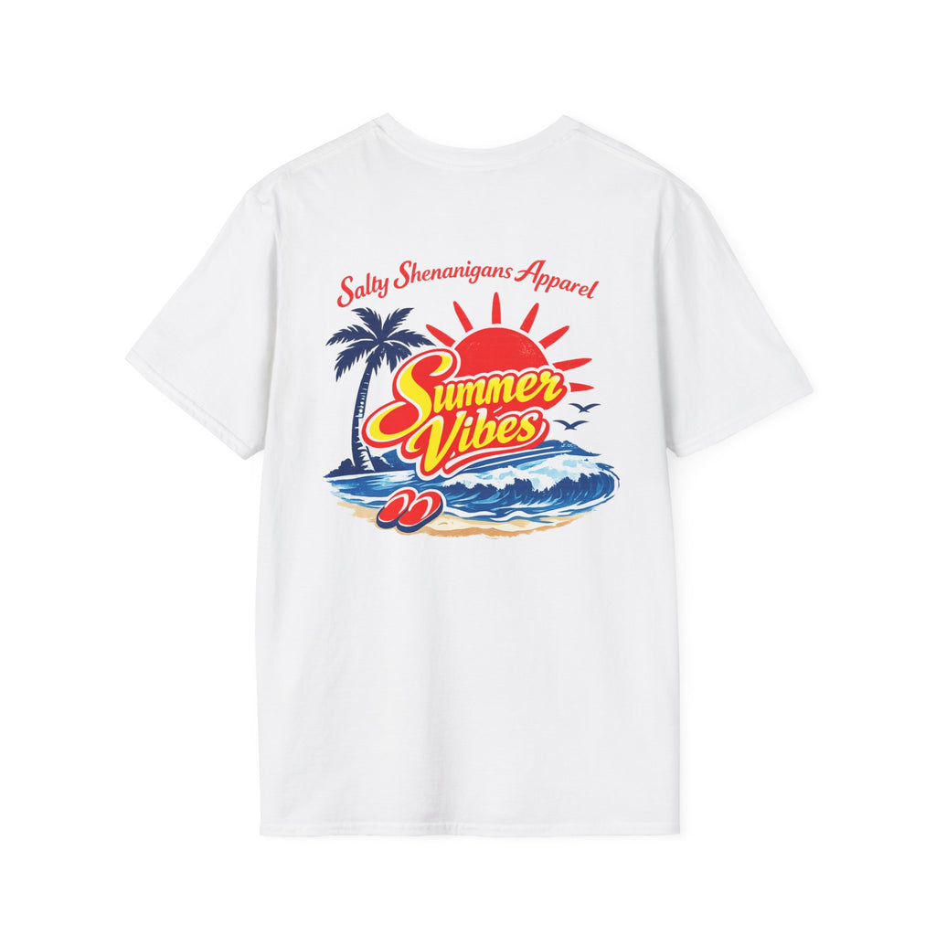 Salty Shenanigans Apparel Summer Vibes T-Shirt Printify