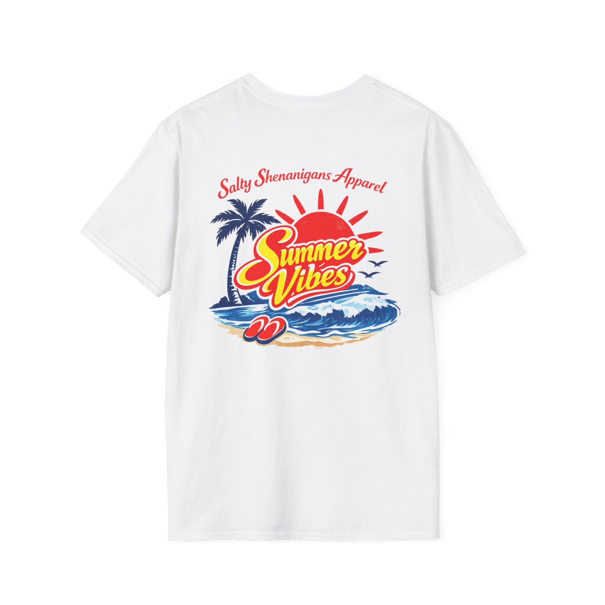 Salty Shenanigans Apparel Summer Vibes T-Shirt Printify
