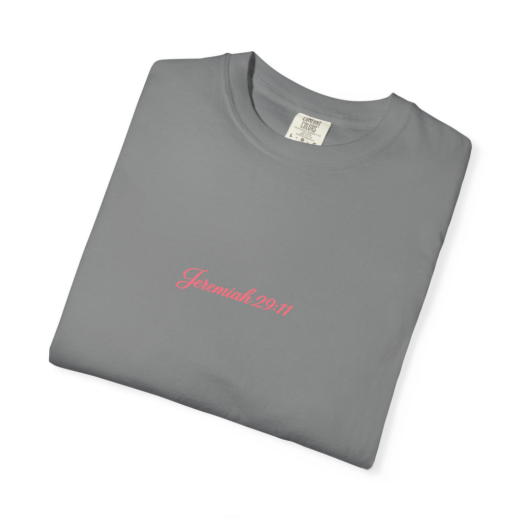 Scripted Scripture T‑Shirt — “For I know the plans I have for you” Inspirational Tee Printify