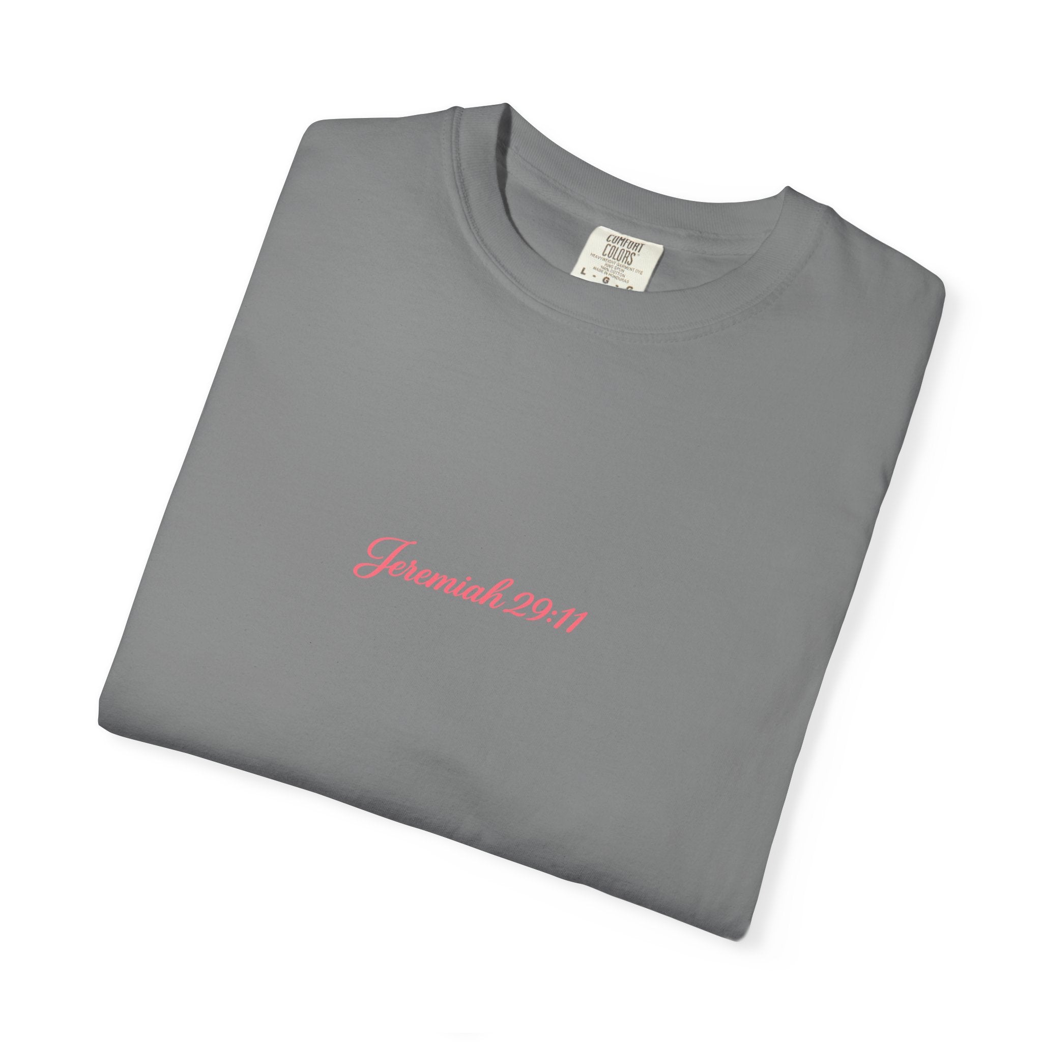 Scripted Scripture T‑Shirt — “For I know the plans I have for you” Inspirational Tee Printify
