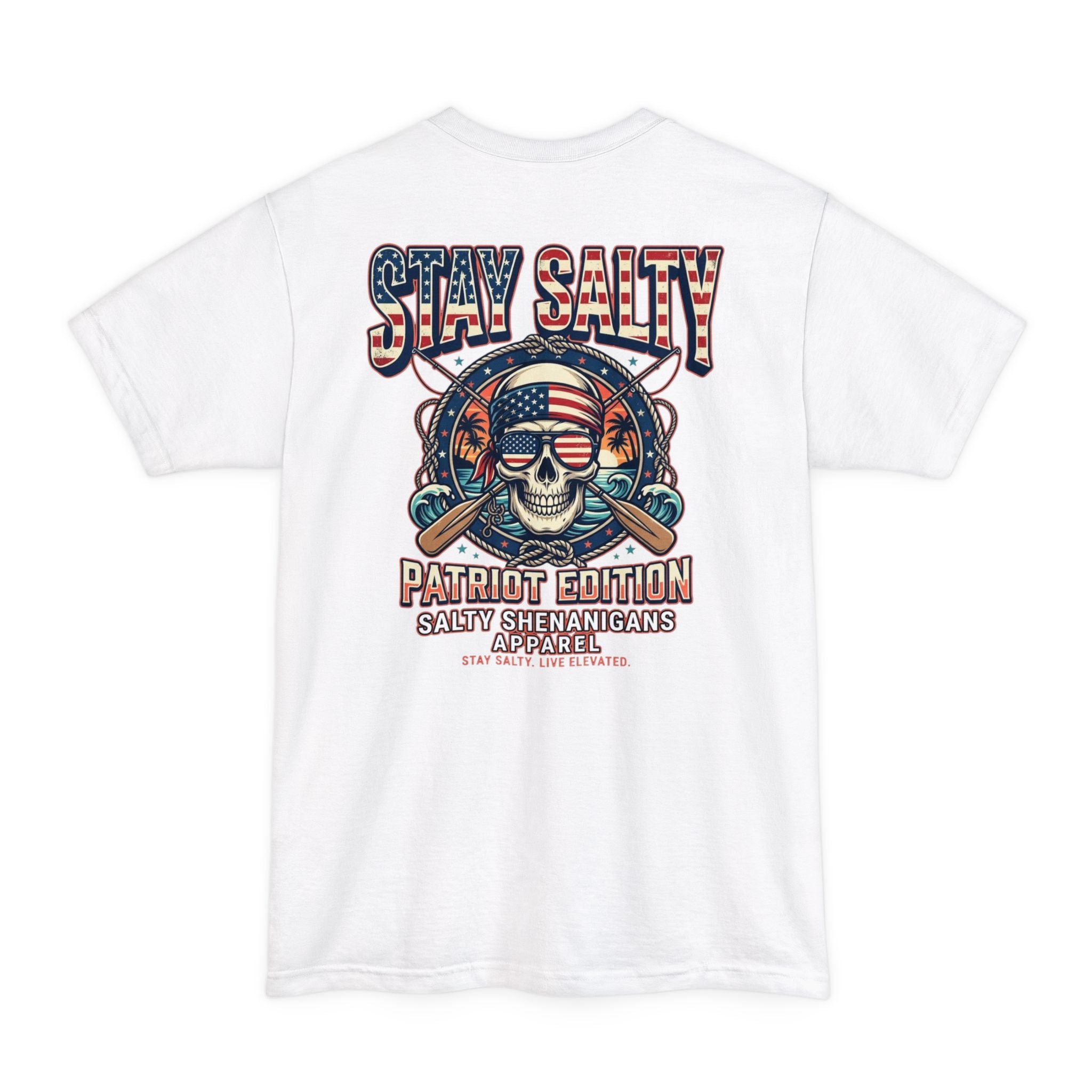 Stay Salty Patriot Edition Tall Shirt | Patriotic Beach Tee | Big & Tall Printify
