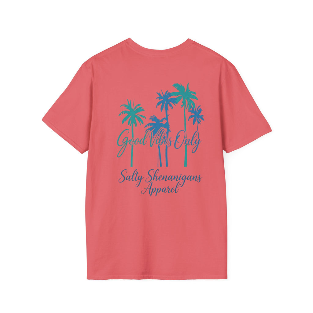 Salty Shenanigans Apparel Good Vibes Only T-Shirt Printify