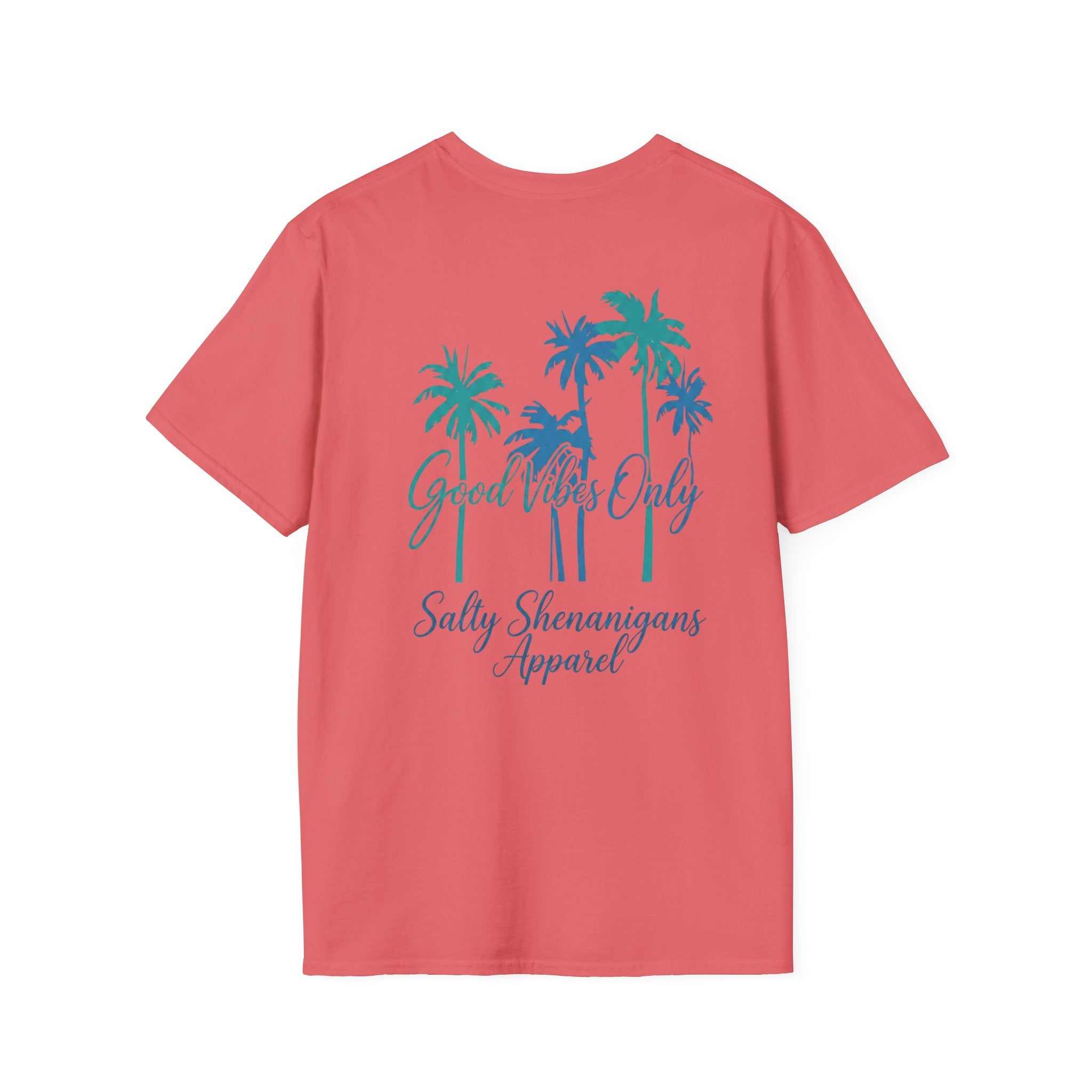 Salty Shenanigans Apparel Good Vibes Only T-Shirt Printify