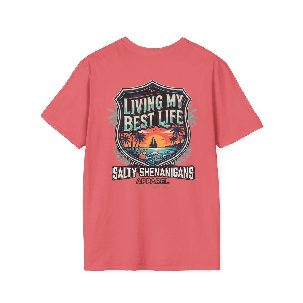 Living My Best Life Shirt | Beach Vacation Tee Printify