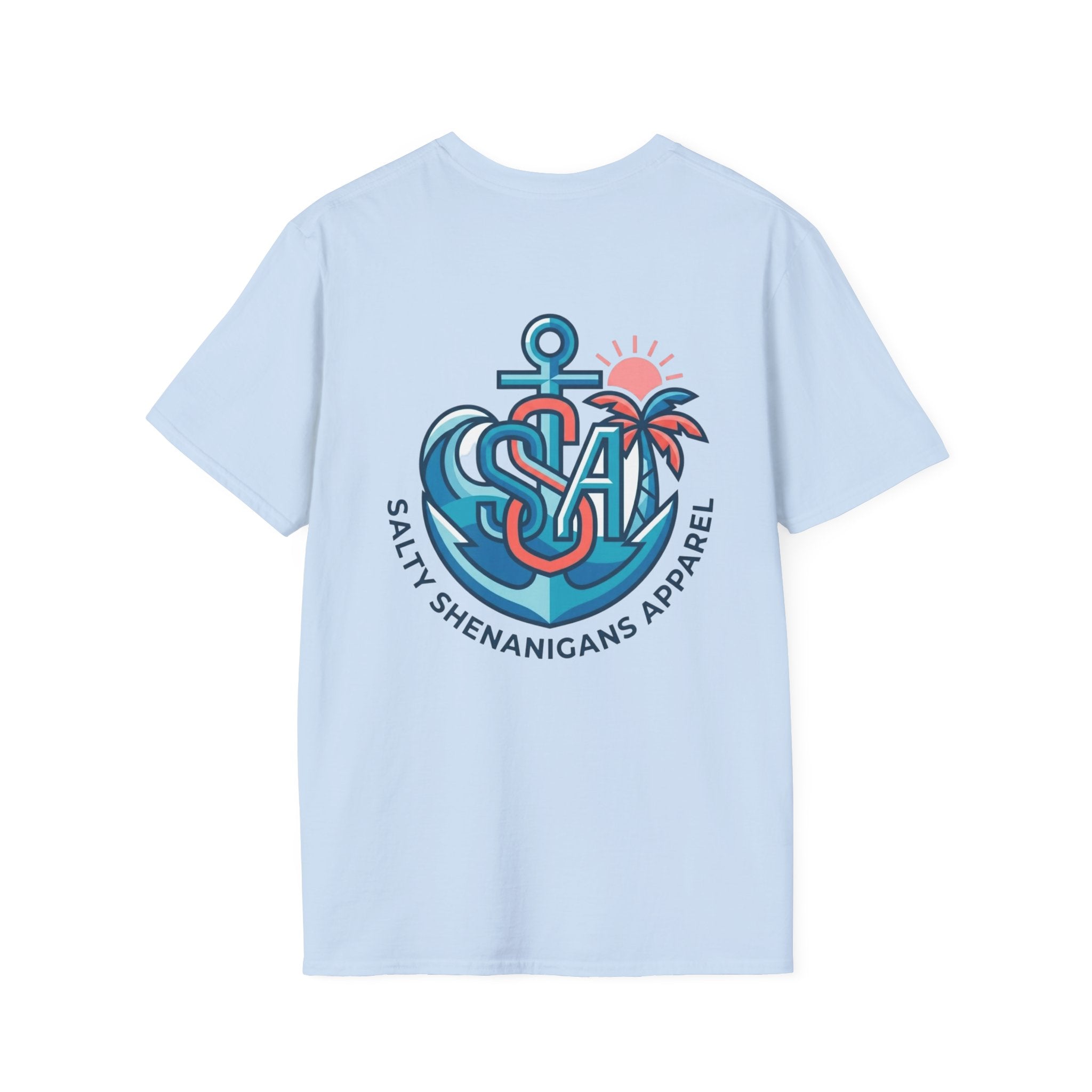 Palm Anchor SSA Salty Shenanigans Beach Tee Printify