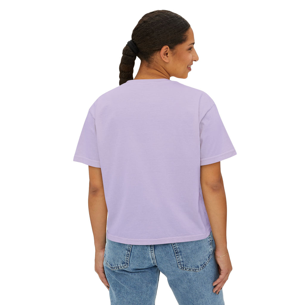 SALT Women's Boxy Tee - 'Salty Shenanigans' Beach Sunset Graphic Printify