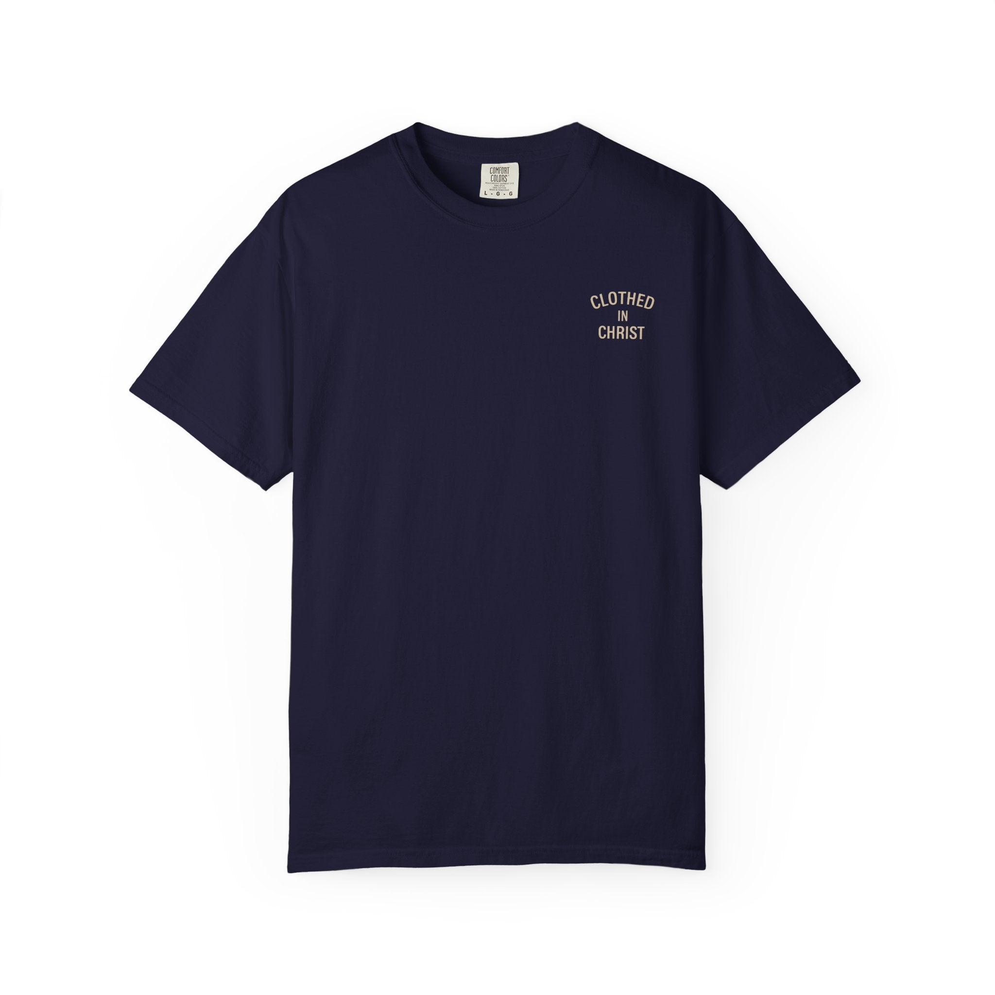 Clothed In Christ T‑Shirt — Isaiah 43:2 Beach Tee Printify