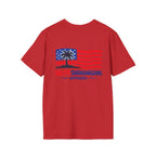 Salty Shenanigans Apparel USA Flag Palm T-Shirt Printify