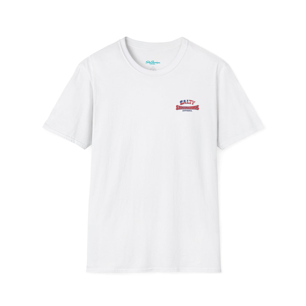 Salty Shenanigans Americana Logo Tee – Printify