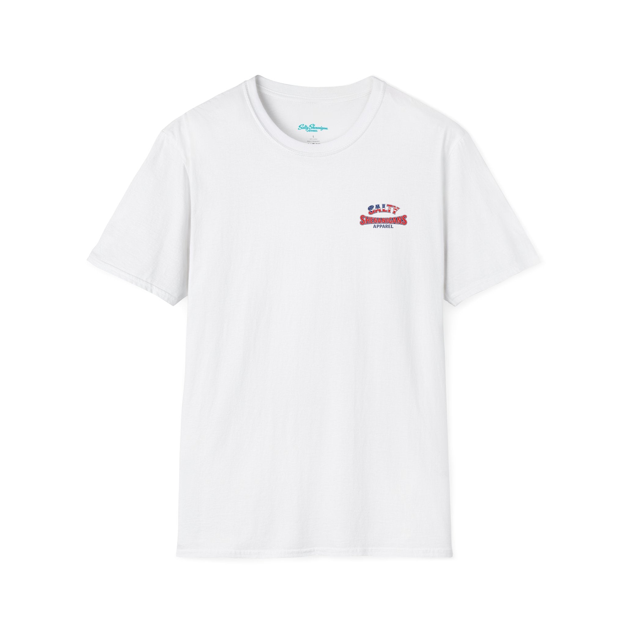 Salty Shenanigans Americana Logo Tee – Printify