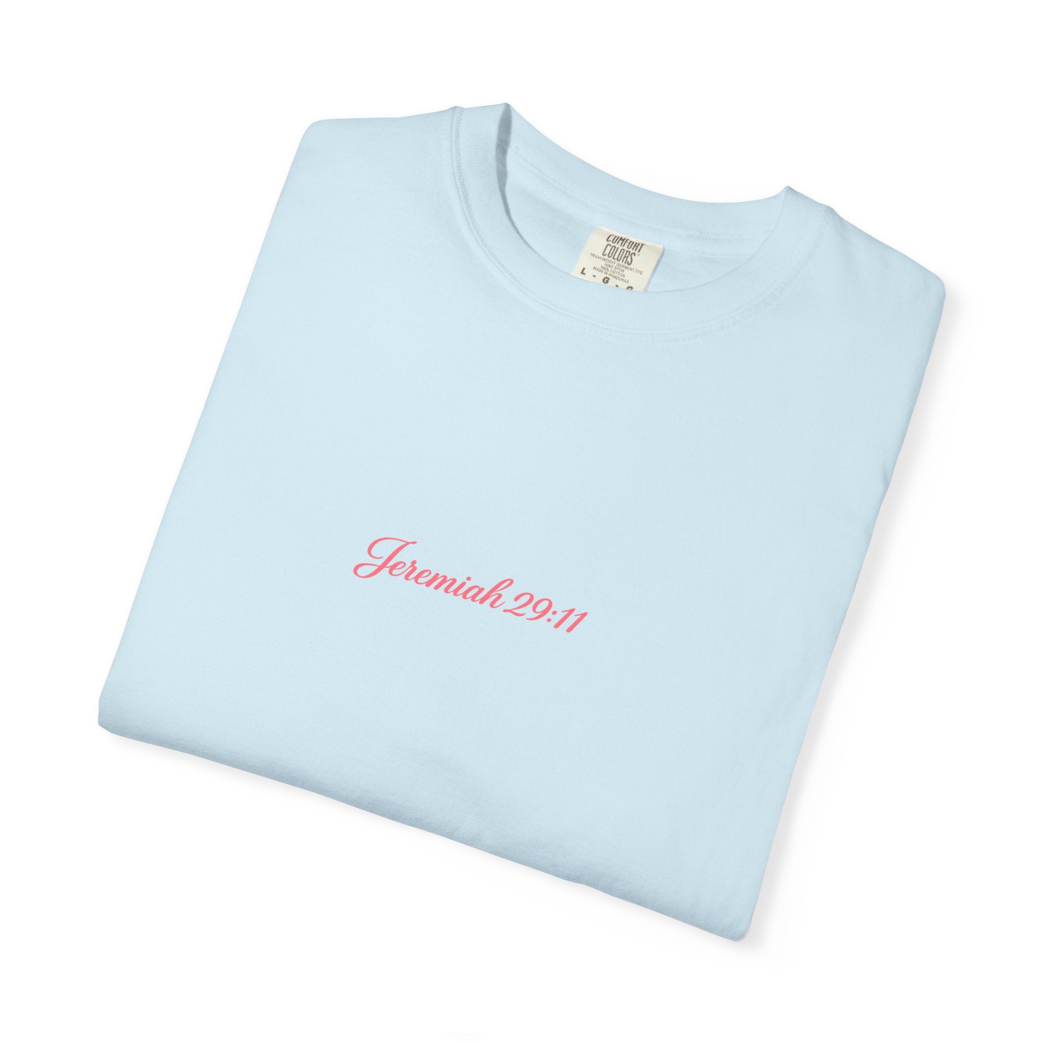 Scripted Scripture T‑Shirt — “For I know the plans I have for you” Inspirational Tee Printify