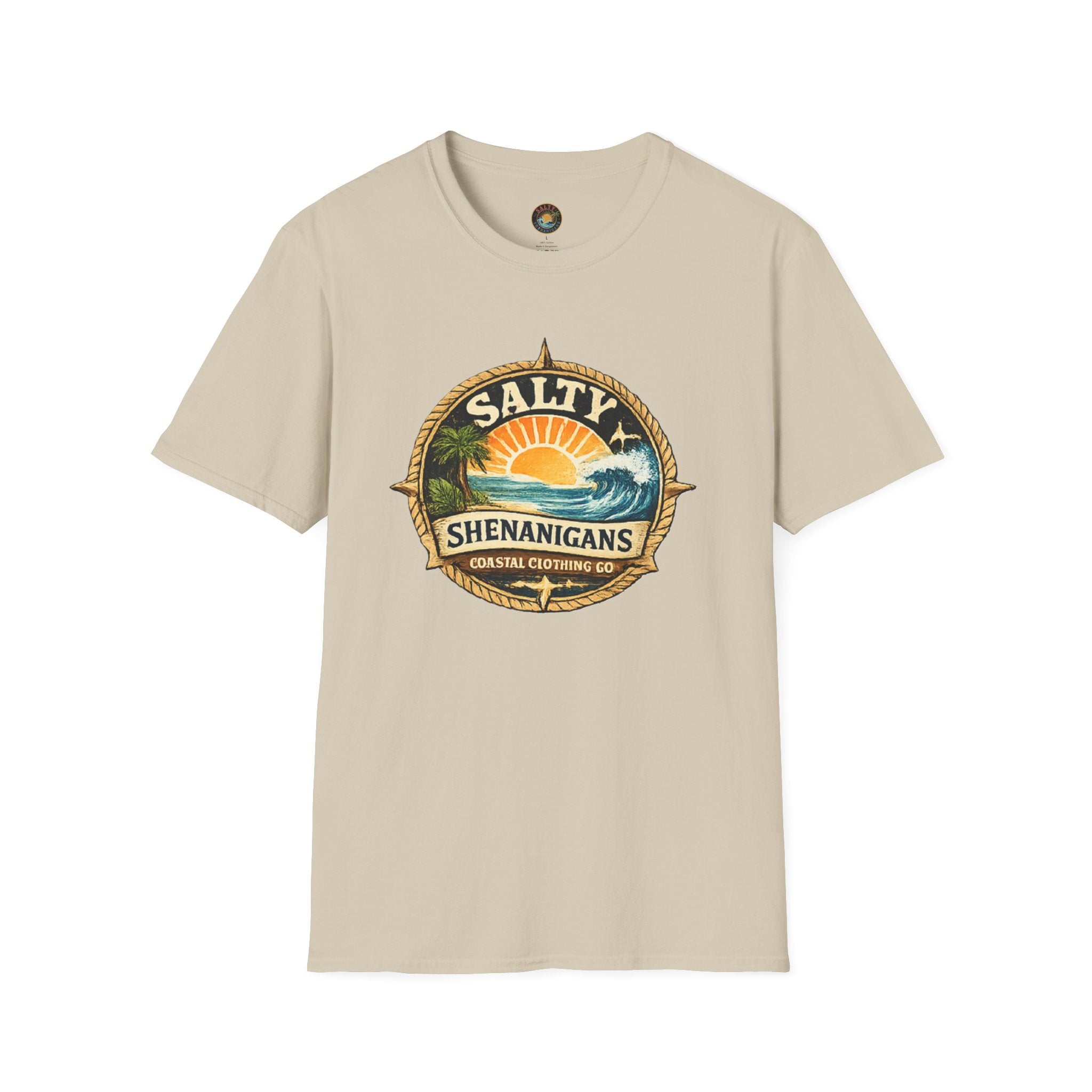 Salty Shenanigans T-Shirt — Coastal Tiki Beach Vibes