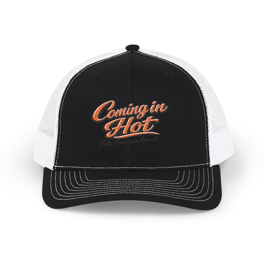 Coming In Hot Snapback Trucker Cap — Salty Shenanigans Apparel Printify