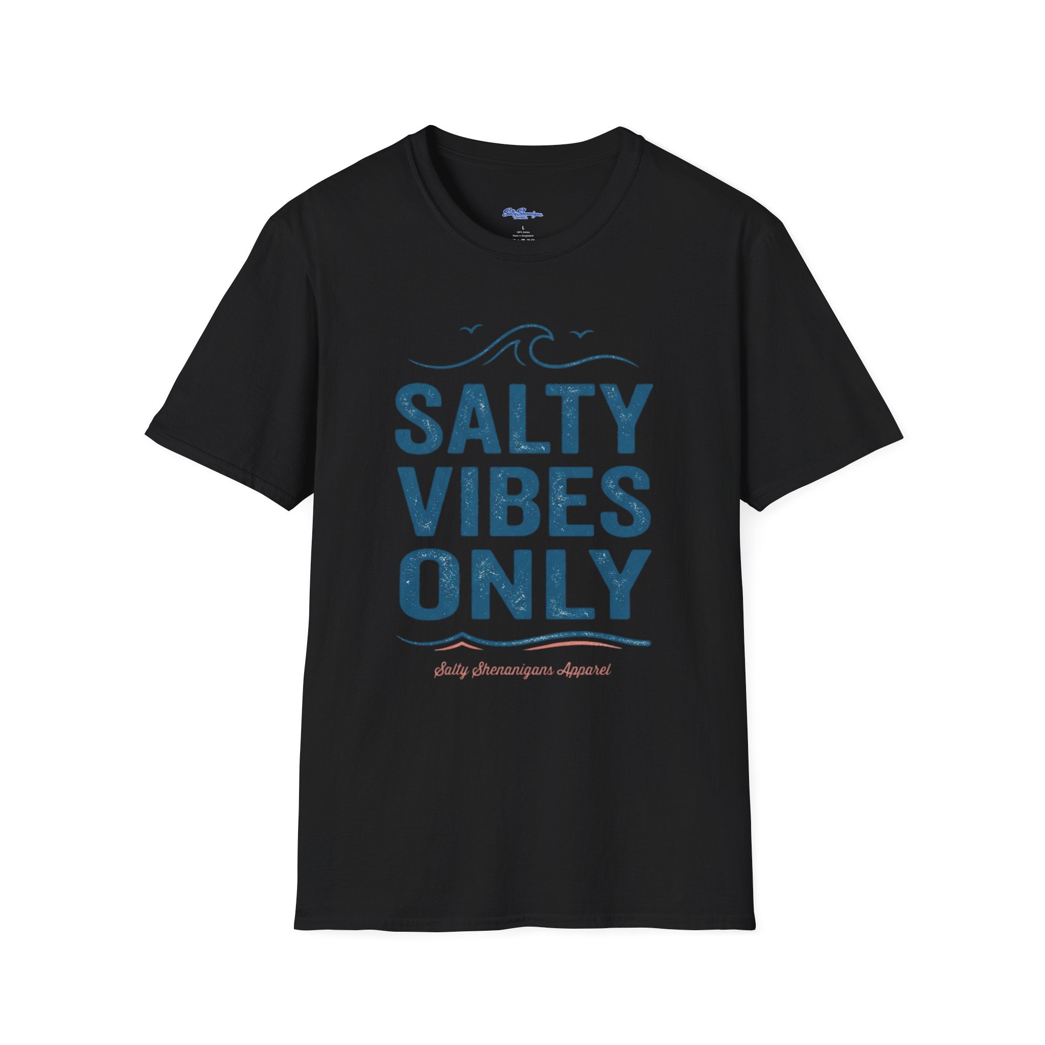 Salty Shenanigans Apparel Salty Vibes Only T-Shirt Printify
