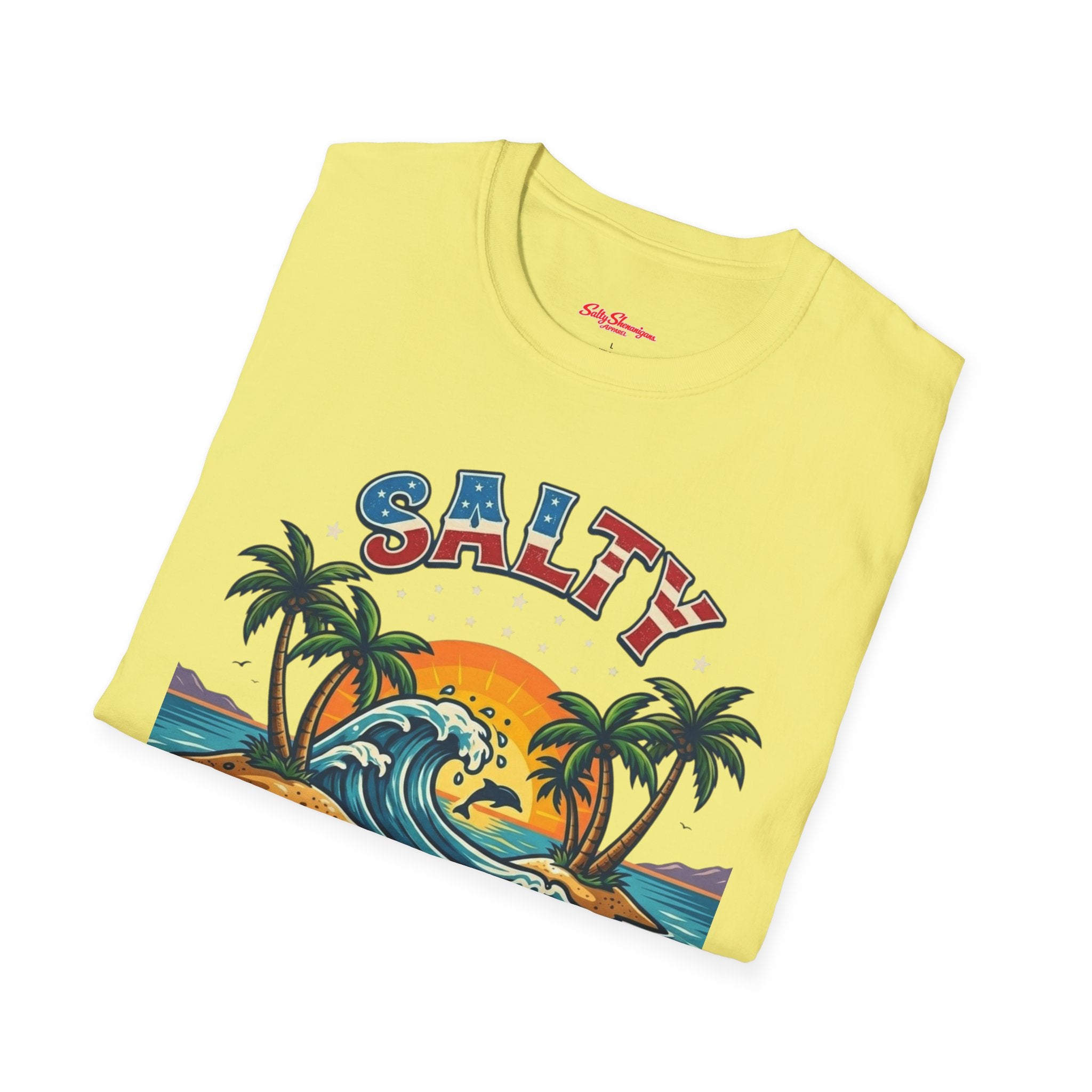 Salty Shenanigans Apparel Beach T-Shirt Printify